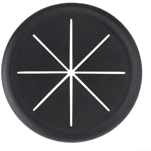 Cubierta redonda de goma flexible para agujero de cable, ojal para organizar cables y limpiar el escritorio en espacios de oficina y hogar (negro, 50 mm)
