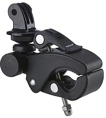 Mantona Support de Fixation XL pour GoPro Hero 11 10 9 8 7 6 5 4 3+, Session et Autres caméras d'action compatibles, Pince très Stable pour Tubes et Pieds de trépied avec raccord 1/4