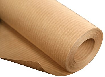 Clairefontaine - Ref 975002C - Kraftpapper (25 ark) - A3 (420 x 297 mm) storlek - naturligt brun, slät sida och ribbad sida, 120 gsm papper, syrafri, pH-neutral