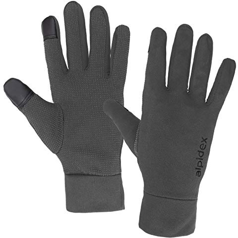 ALPIDEX Leichte Sporthandschuhe Laufhandschuhe Touchscreen Running Handschuhe Dünne Warme Liner Winter Fahrrad Walking Handschuhe | Running, Walking, Winterhandschuhe, rutschfest, unisex, Herren, Damen, 87% Polyester, 13% Elasthan