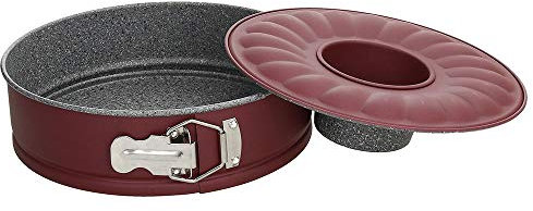 Tognana Sweet Cherry, Tortiera Tonda 2 Fondi Cm 26, Acciaio al Carbonio, rosso