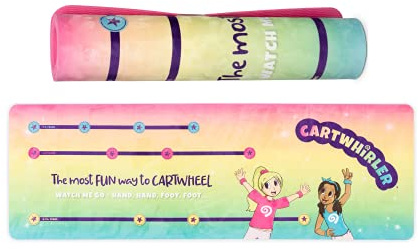CARTWHIRLER Cartwheel Training Mats - At Home Gymnastics Mat, Toy Mats for All Kids, Yoga, Dance, And Play Mat, For Ages 4-12+, 2ft x 6ft