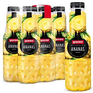 granini Selection Ananas (6 x 0,75l), mindestens 50% Frucht, Ananasnektar, vegan, exotischer Fruchtgenuss, laktosefrei, ideal zum Mixen, mit Pfand
