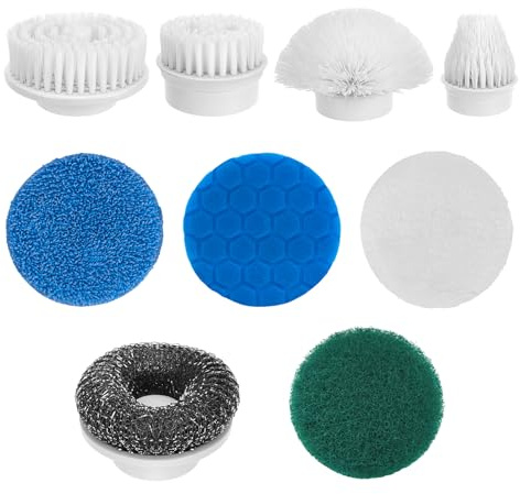 9-in-1 Electric Spin Scrubber Replaceable Brush Heads Set, Universal Electric Scrub Brush Heads for All Brands, Spin Brush Heads for Shower Scrubber, Electric Cleaning Brush for Bathroom Floor Tile