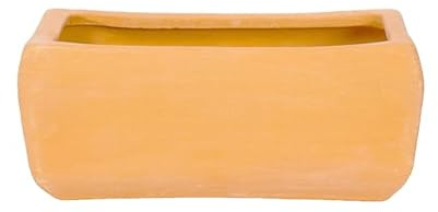 Village Decor Vaso per bonsai di forma rettangolare in terracotta (altezza - 6,6 cm)