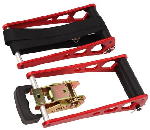 SUNFECILI Tragbare Bogenpresse Im Ratschenstil, Aluminiumlegierung, Compound-Bogenpresse, Saitenwechsler, Einstellwerkzeuge, Ratschen-Loc-Presse, Tragbare Bogenpresse Im Ratschenstil, (Rot)