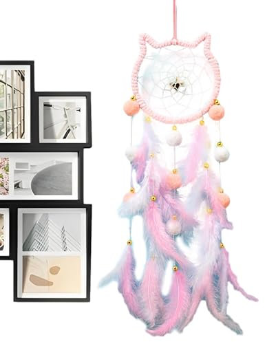 Rurunklee Traumfänger für, Traumfänger für Mädchen | Dekoration für Innenfenster, Wanddekorationen, Windspiel, Traumfänger aus Federn für Esszimmer,