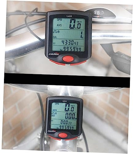 Anneome Fahrradcomputer mit englischer Sprache Tachometer Kilometerzähler wasserdicht Nachtlichtfunktion für das Training