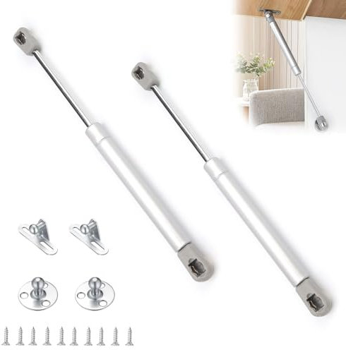 DEANKEJI 200N Amortiguadores, 2 Piezas Amortiguador Puerta, Amortiguadores Muebles Cocina, Bisagras Abatibles, para Levantar Puertas de Armarios y Muebles
