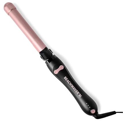 Beachwaver Co. B1 Rotating Curling Iron - Midnight Rose | Automatic 1-Inch Ceramic Curling Iron - Most Common Barrel Size for All Hair Lengths! | Auto-Shut Off, Travel-Friendly, Dual Voltage