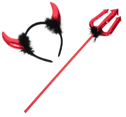 Toyvian Fasce con Corna Diavolo per Accessori Cosplay Halloween Design Leggero e Confortevole Costume Mascherata