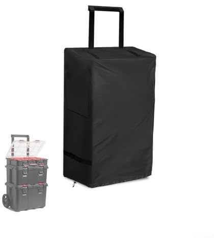 Waterproof and Dustproof Toolbox Cover with Stackable Feature for Organized Tool Storage and Improved Workspace (600D)