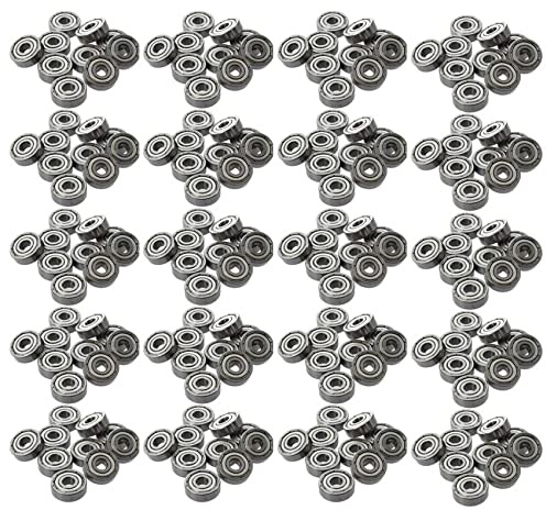 HWIREUIGT 200 Pcs 625ZZ 5mm x 16mm x 5mm Apantallados Rodamientos de Bolas de Ranura Profunda