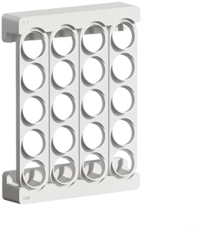 ComfyHarbor Portacapsule da parete per caffè, 20 fori, organizer per cialde da cucina, salvaspazio, in ABS, nero (bianco)
