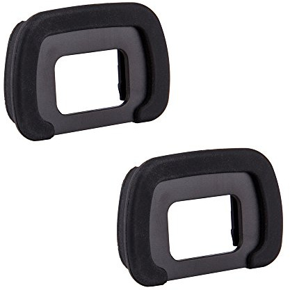 2 Stück JJC Weiche Augenmuschel Originalform Ersetzt Pentax FR Eye Cup | Weiche, strapazierfähige Silikon-Augenmuschel für Pentax KP, K5, K5II, K5IIs, K-7, K-S1, K-S2, K30, K50, K-70 und K500