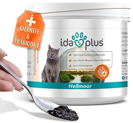 Ida Plus – Heilmoor + Bierhefe - Verbessert Kotbeschaffenheit– Darmflora Plus - optimale Verdauung bei Hund & Katze – wertvolle B-Vitamine –– mit natürlichem Torf aus dem Hochmoor - 1000 g oder 200 g