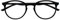 OPULIZE Met-Brille Blaulichtfilter Schlank Runder Rahmen Federscharniere Verbessert Schlaf Computerbrille Gaming Entspiegelt Schwarz Herren Damen B60-1 +0.00