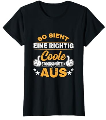 Eisstock Stocksport Stockschützin Spruch T-Shirt