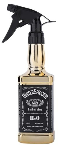 Uxsiya 500ml Hairdressing Spray Bottle Salon Barber Hair Tools Home Gardening Water Sprayer (Multi-colors Are Available)(Gold)