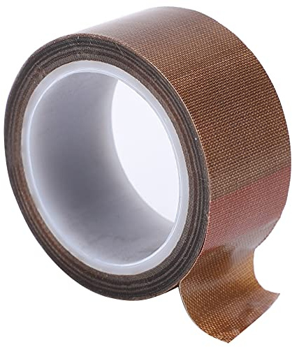 Walfront Teflonband PTFE Tape Roll Klebeband Hochtemperaturband Kleberolle für Vakuumiergerät(0.13mm x 13mm x 10m)