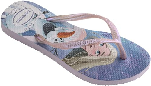Havaianas Slim Frozen, Infradito Bambina, Viola (Tranquillo Lilac/Lilac Moonlight Glitter), 35/36 EU