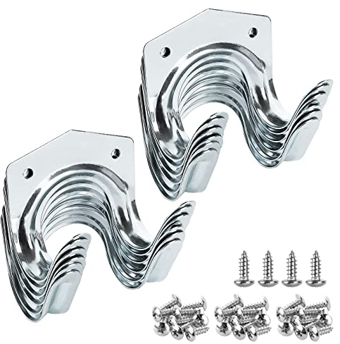 GOYADA 30 PCS Garage Hooks Stainless Steel, Heavy Duty Shed Hooks, Garage Shed Wall Mounted Hooks and Hangers for Home, Barn, Garage, Shed, Garden Tools