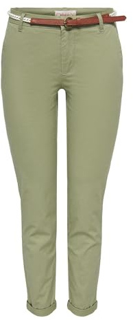 ONLY ONLBIANA bomullsbälte chinos CC PNT chinobyxor, aloe, 36/32