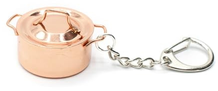 Miniblings Pot avec couvercle porte-clés pendentif porte-clés chef cuisine