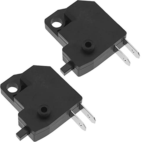 VGOL 2PCS Destra Interruttori Della Luce Del Freno per Moto Scooter Elettrico Sostituzione Freno Interruttore Luce di Stop Pulsante Plastica Materiale Rame