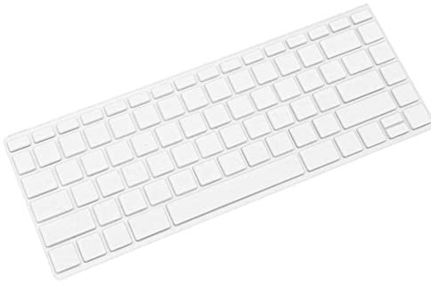 Tsugar Soft Keyboard Protector Cover for HP Pavilion X360 14 Series (Transparent, Silicone, Waterproof, Letter Print, US Version Only)