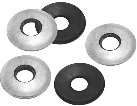 PATIKIL Rondelle di Tenuta Gomma EPDM Guarnizione, M10x25mm, 100Pz, a Vite Supporto Gomma Neoprene Zincato per Il Tetto Delle Navi di Macchinari Domestici Industriali
