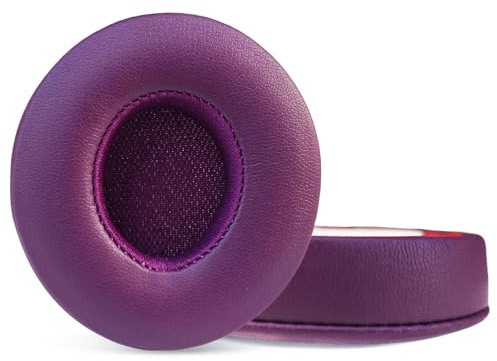 Solo3 Xinyuekj Ear Pads Replacement,Compatible with Beats by Dre Solo 3/Solo 2 Wired/Wireless A1796/B0534 Headphones,Ear Pads Cushions with Upgrade Memory Foam & High Protein Leather(POP Magenta)
