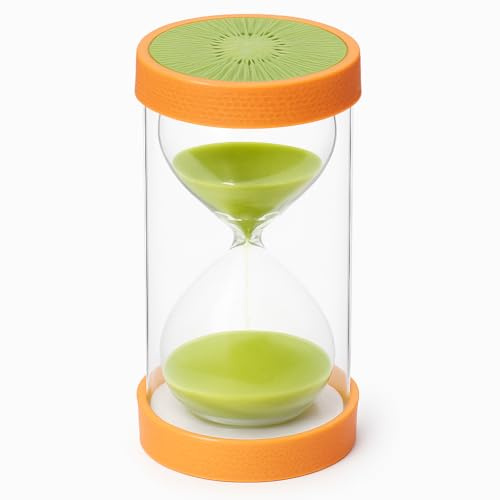 Jumbo Fruit Sand Timers for Kids – Durable, Colourful Hourglasses for Time Management and Learning – Perfect for Classrooms, Homework, Therapy, and Play (10 Min Kiwi)