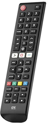 One For All Télécommande de rechange pour TV Samsung - Fonctionne avec tous les téléviseurs Samsung - Fonction d'apprentissage - URC4910 - Noir (renouvelée)