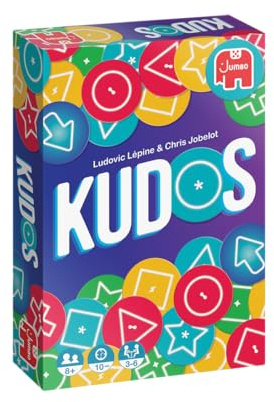 Kudos Kartenspiel für Familien & Erwachsene, farbenfrohes Kartenspiel | Strategisches Spiel mit Twist - Gewinne mit den wenigsten Minuspunkten - Ab 8 Jahren