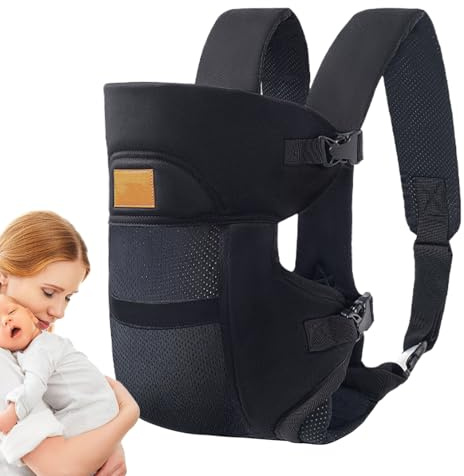 Rukjmqi Baby Chest Carrier | Andningsbar Bärsele,Ergonomisk Ventilerad Horisontell Slingväska Med Justerbart Huvudstöd För Naturpromenader, Hundpromenader Och Vardagsärenden