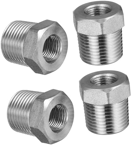 TOYANDONA 4piezas Buje De Acero Inoxidable Racor De Compresión Accesorios De Fontanería Para Autocaravanas Conector Para Grifo Adaptador Para Hidrolimpiadora Para Reparar Mangueras De Jardín