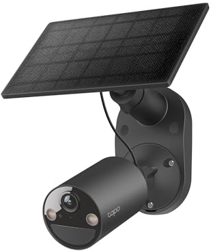 Tapo C411 Kit TP-Link cámara de Seguridad Solar inalámbrica 2K/3MP con visión Nocturna en Color, detección Inteligente de Personas