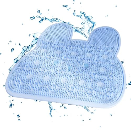 Exfoliador De Espalda Para Ducha Limpiador Silicón Conejito Antideslizante | Exfoliante De Espalda Y Limpiador De Pies Para Ducha para Masaje Limpieza Adultos Ancianos Niños Familia Hogar Bañera S