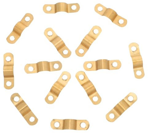 VALICLUD 70pcs Copper Copper Pipe Clamp, Two-Hole U Bracket Strap Clip for Refrigerator Evaporator Line, Easy Installation, Enhanced Stability, Kitchens Commercial Fridges