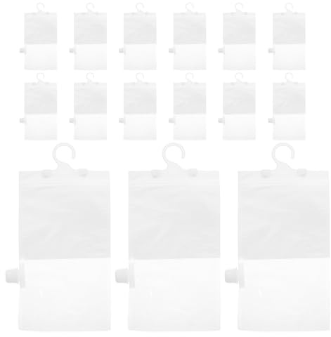Milisten 15ensemble Sachets Absorbeurs Humidité Réutilisables avec Crochets Lot de Déshumidificateurs Suspendus pour Placard Armoire Voiture et Maison Contrôle de Humidité et Fraîcheur