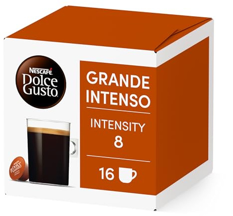 NESCAFÉ Dolce Gusto Café Grande Intenso - Capsules de café, 16 capsules (1 x 16) - Intensité 5 - Originales pour cafetières Dolce gusto