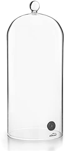 Lacor 61812 - Campana para Ahumador de Cócteles, Tapa de Cristal | En cristal templado, para un uso práctico y profesional en cocina; de 12.5 cm de diámetro, práctico y fácil de guardar