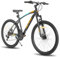 HILAND Mountain Bike da 26/27,5 Pollici per Uomo e Donna, MTB Hardtail Cambio 21 Velocità con Forcella Ammortizzata e Telaio in Acciaio, Urban Commuter City, Nero e Arancione/Nero e Giallo/Blu Scuro