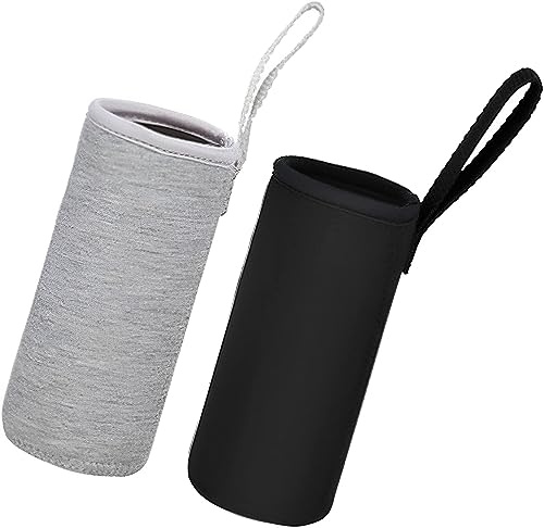 2 Stück 19*6.8cm Wasserflasche Neopren Beutel Flaschen Thermo-Hülle Taschen Isolierte Flaschenhülle Passend für Teeflaschen Teebereiter Glas Wasser-Flasche