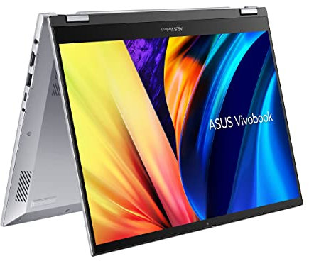 ASUS Vivobook Flip S14 TP3402VA#B0BSF1DMQH, Notebook in alluminio con Monitor 14 Glossy touchscreen, Intel Core 13ma gen i3-1315U, RAM 8GB, 256GB SSD PCIE, Windows 11 Home, Argento