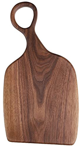Duendhd Planche à découper en bois de noyer noir - Plateau créatif - Planche à découper - Blocs de bois pour cuisine - L