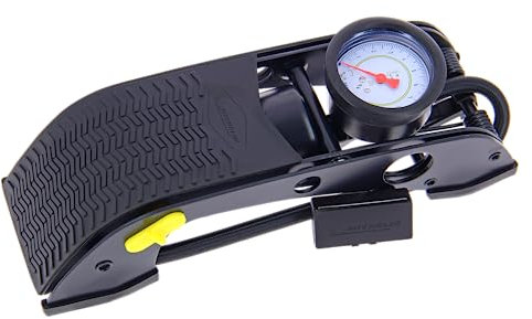 MICHELIN 009504 Pompe à Pied avec Manomètre Homologué – 7 Bars, Flexible 80 cm – Gonfleur Haute Pression pour Vélo, Moto, Auto, Ballon – Robuste, Précise, Facile à Utiliser