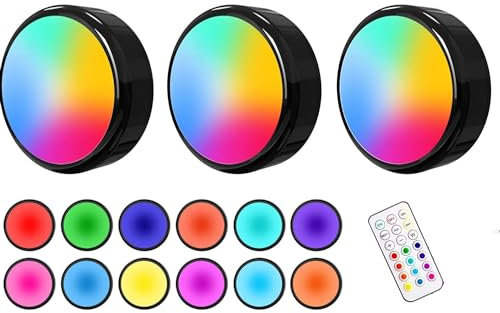 INF LED Strahler 13 Farben Dimmer Fernbedienung, in Regalen, Vitrinen und Kleiderschränken, mit 13 verschiedenen RGB-Farben eingestellt werden
