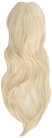 Sonew Lockenperücke für Damen, Hellgoldenes Lockiges Haar für Haarstyling, Hitzebeständige Perücke für Hochzeitsfeier und Cosplay
